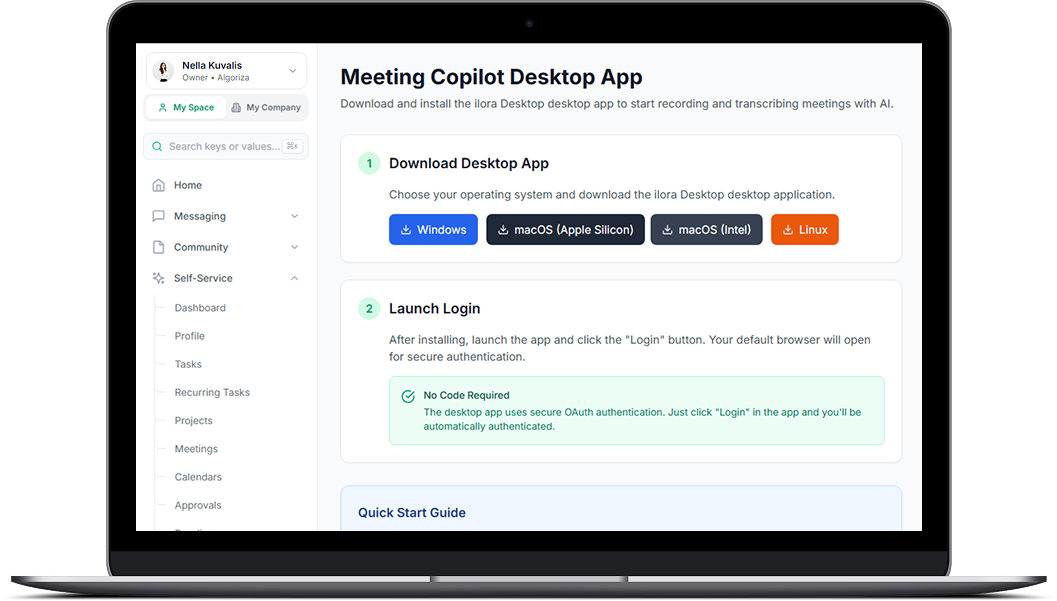 Desktop App